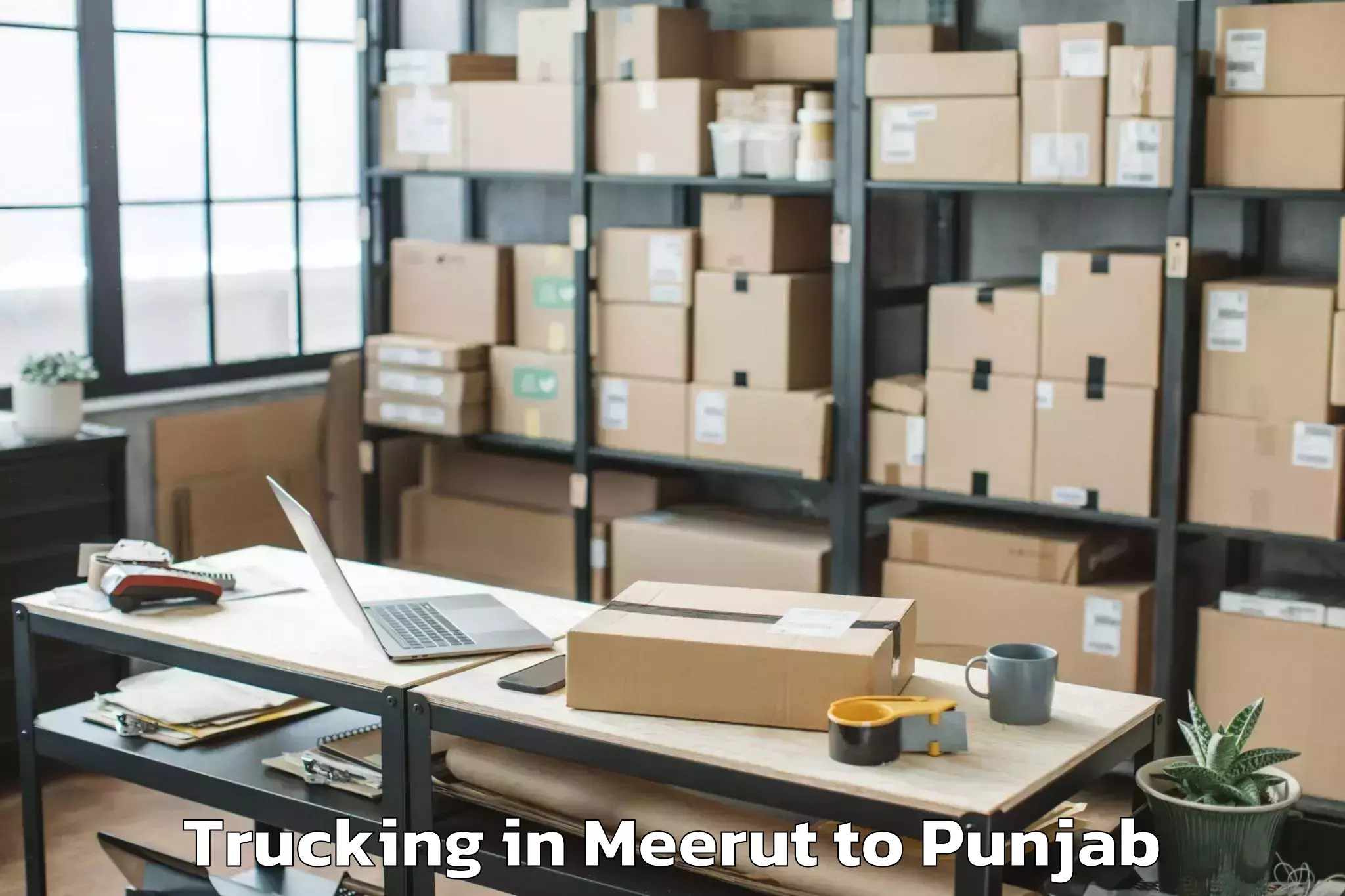 Get Meerut to Guru Kashi University Talwandi Trucking